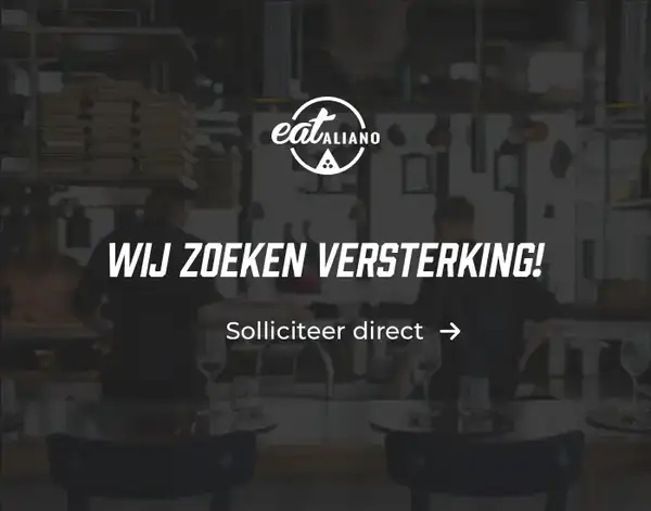Wij zoeken versterking: Solliciteer direct voor een (bij)baan in de hoerca.